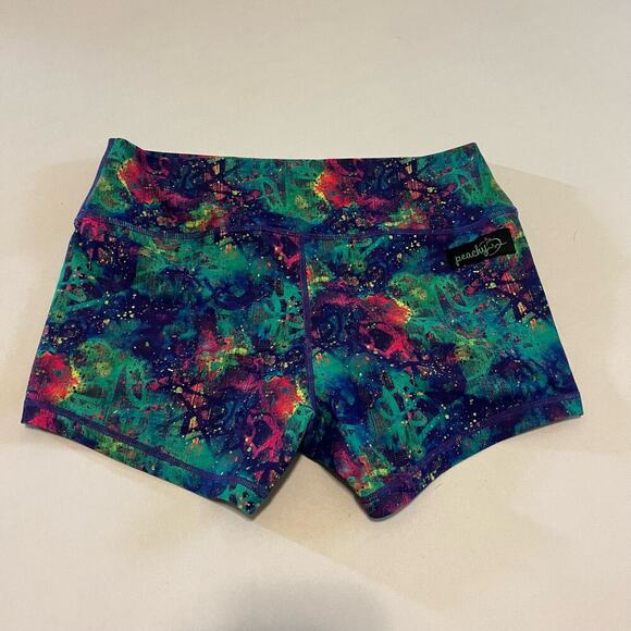 Peachy Athletics Graffiti Peach Perfect Booty Shorts M - Picture 5 of 5